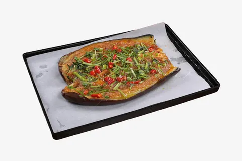 蒜香烧烤茄子免抠