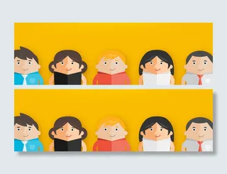 彩色卡通背景高清