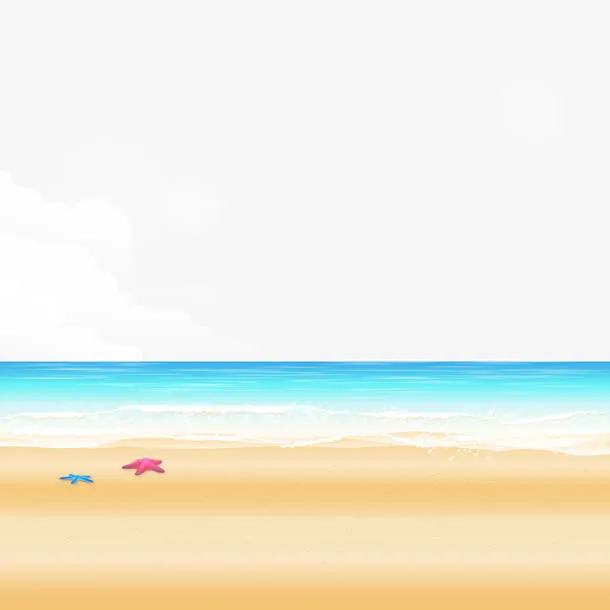 矢量海天海边免抠