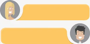 矢量聊天对话框免抠