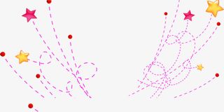 星星喜庆好消息展板免抠