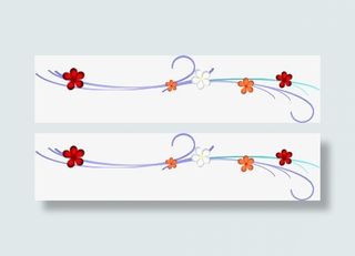 个性花边分割线免抠