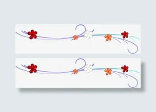 个性花边分割线免抠