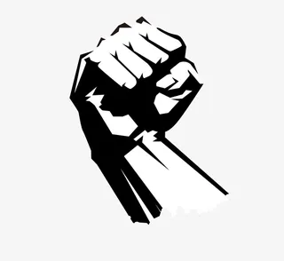 卡通简笔画劳动节拳头装饰设计免抠