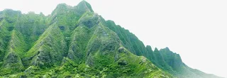 绿色户外高山美景免抠