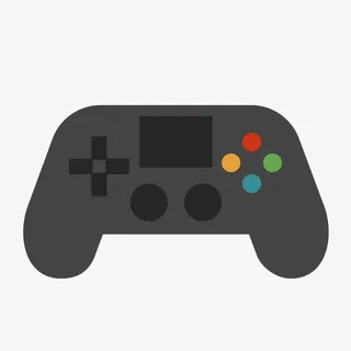 黑色游戏手柄免抠