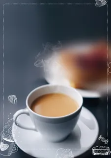 奶茶店海报背景素材高清