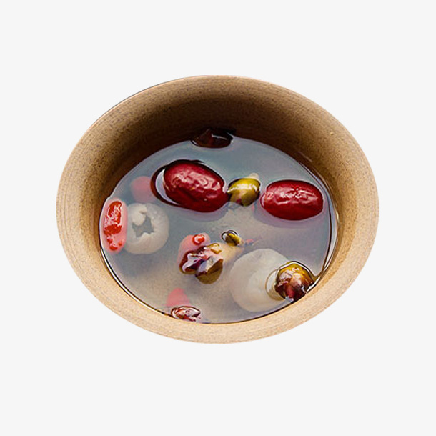 产品实物养生组合桃花茶茶水免抠