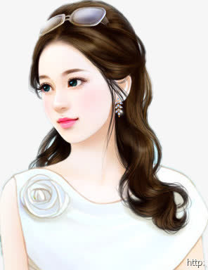 现代美女免抠