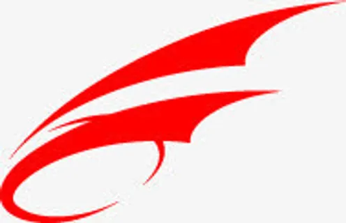 红色个性标志招聘免抠