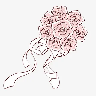 手绘捧花免抠 手绘捧花免抠