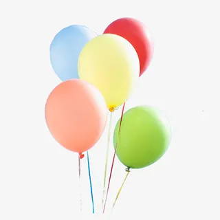 卡通正能量透明氢气球免抠