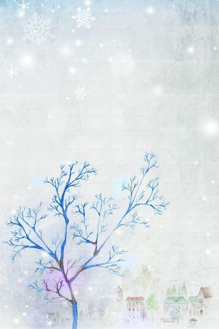 浪漫晕染树木背景元素高清