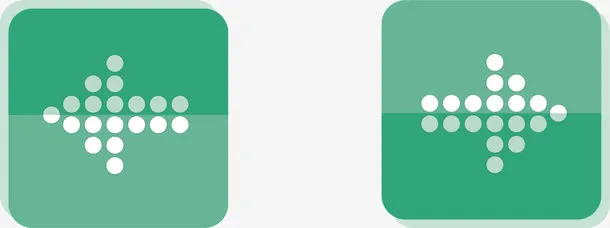 创意箭头按钮免抠