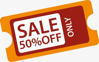 优惠券背景收藏送优惠券免抠