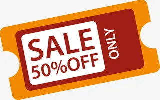 优惠券背景收藏送优惠券免抠