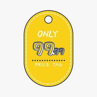 售价99.99元标签免抠素材免抠