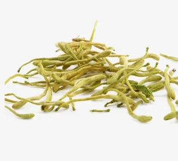 晒干的金银花免抠