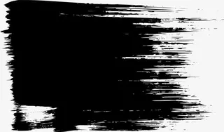 山水墨笔刷免抠