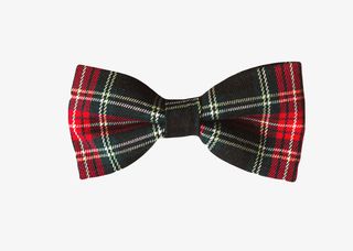 红黑色高贵渐变西装领结实物免抠