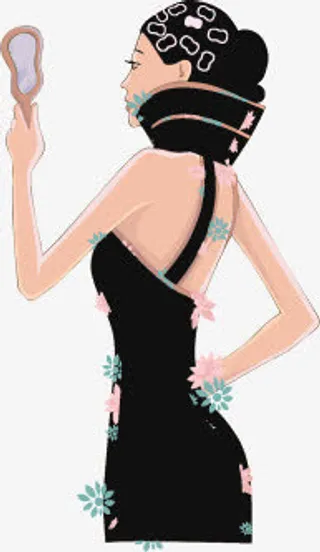 矢量亚洲时尚人物免抠