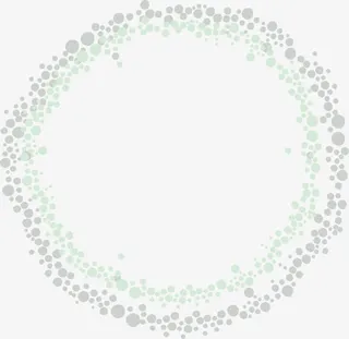 绿色水彩圆圈免抠