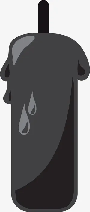 黑色熄灭蜡烛免抠