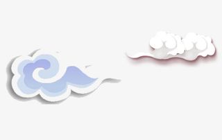 中国风创意祥云PNG免抠
