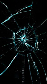 玻璃黑色破碎H5背景高清