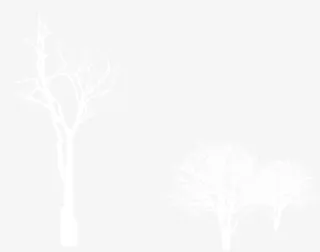 白色卡通创意树枝免抠