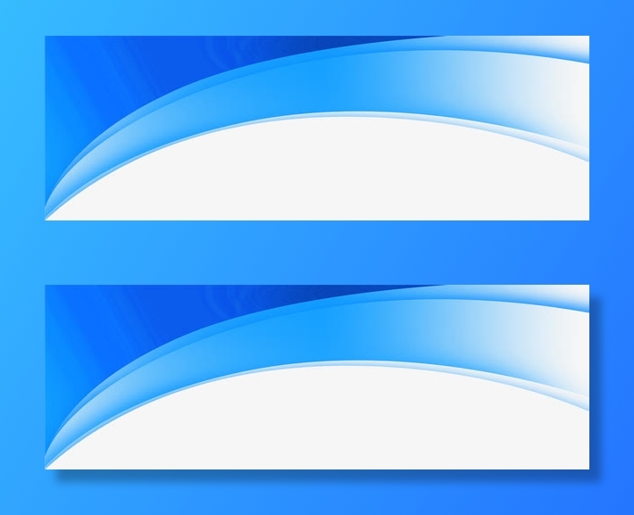 蓝色底纹展板边框免抠