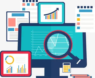 电脑数据分析免抠