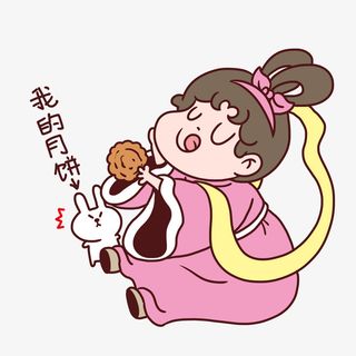 中秋节相关卡通插图免抠