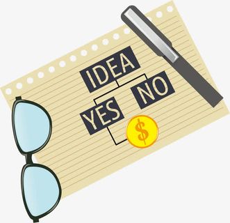 矢量眼镜笔和纸张免抠