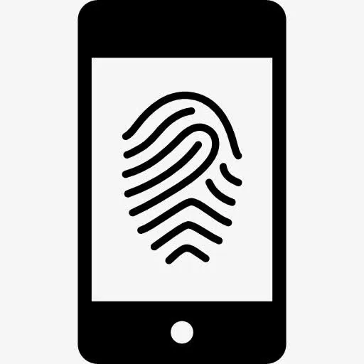 指纹图像在手机图标免抠