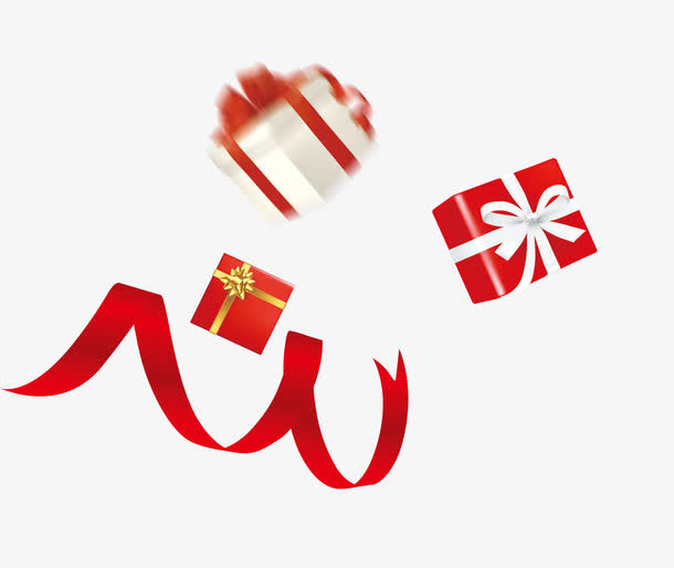 绸带礼品免抠