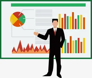 扁平商务人士算账免抠