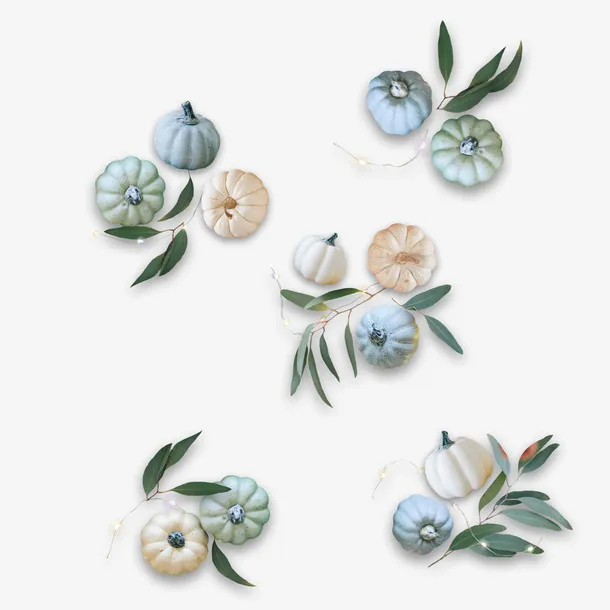 南瓜漂浮元素免抠