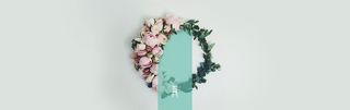 简约花环背景banner装饰高清
