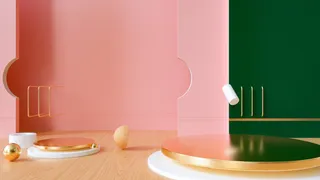 国潮，C4D，简约，场景高清