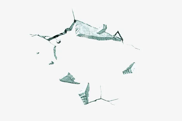 地裂  不规则板块  块状免抠