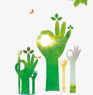 植树节环保海报素材免抠