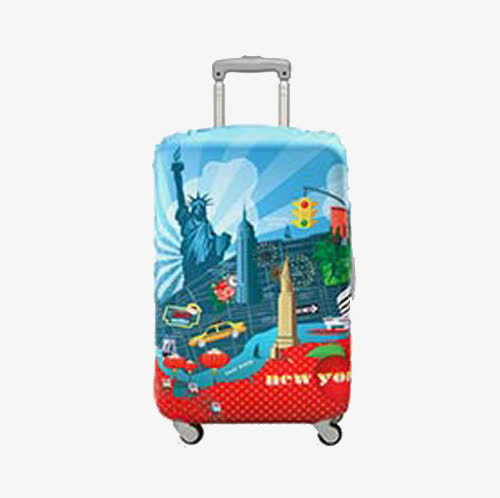 美式行旅箱免抠