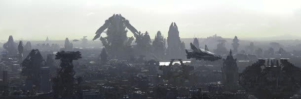 神兽科幻电影宣传免抠