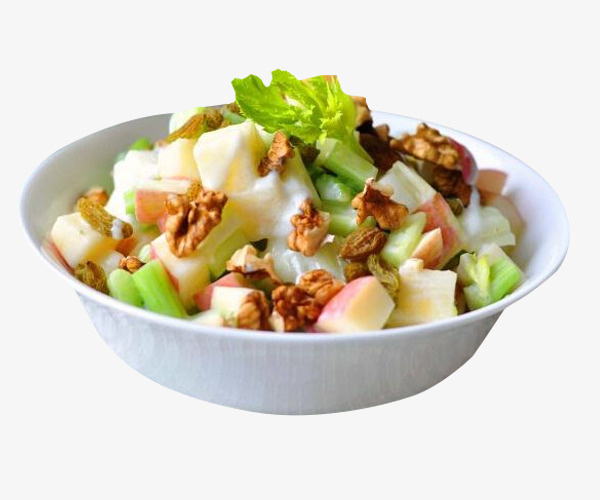 碗里的食物坚果沙拉免抠