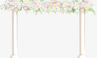 婚礼背景矢量图