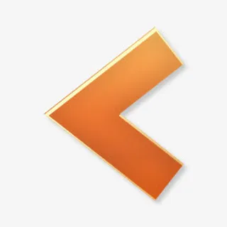 黄色左箭头图标免抠