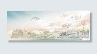 灾害风霜城市雾霾免抠