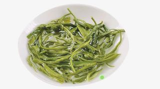 水中的毛尖茶免抠