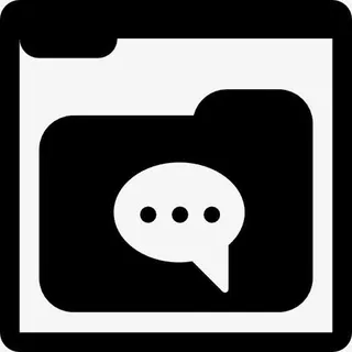 文件夹的气泡图标免抠